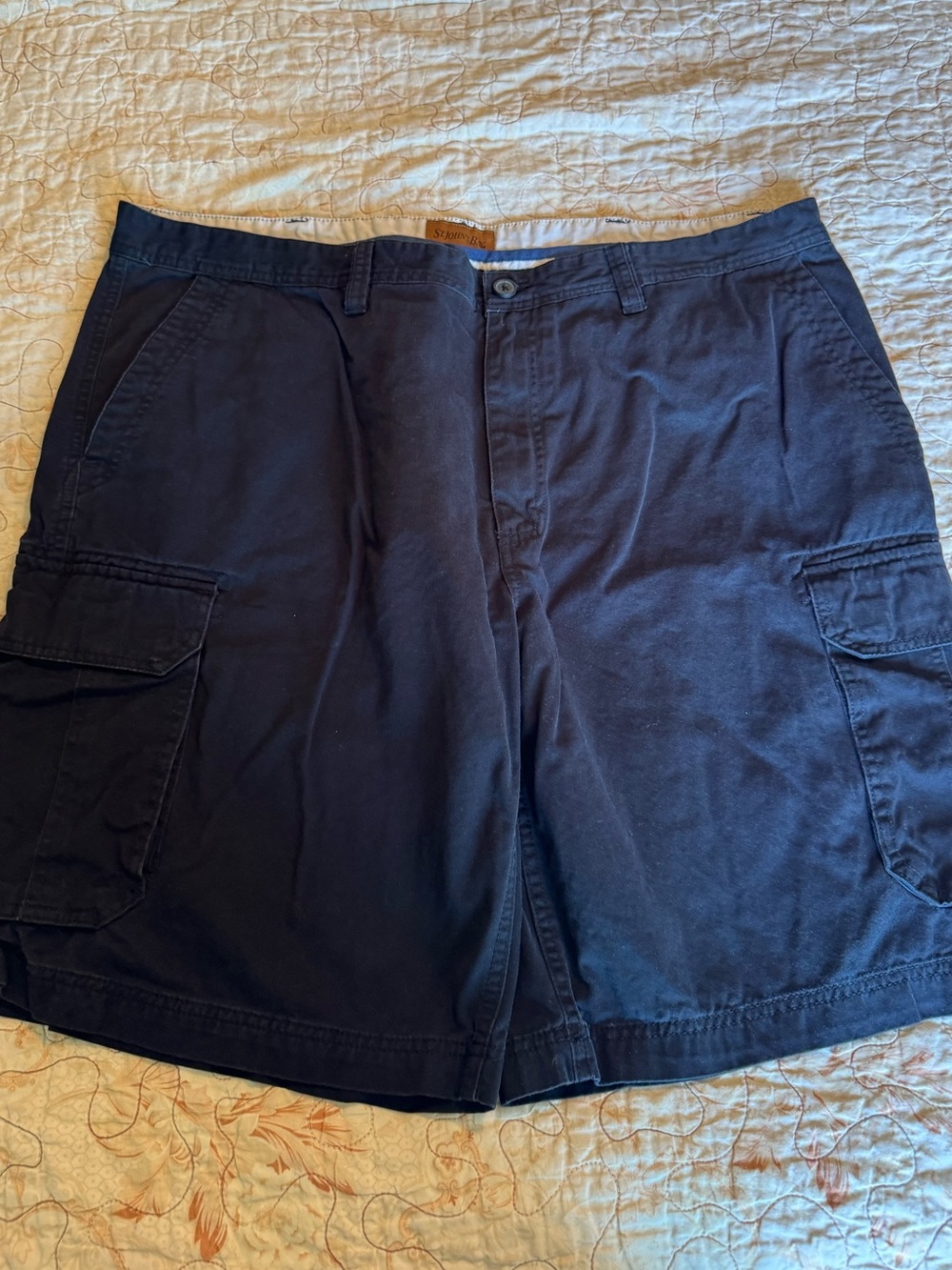 St. John's Bay Black Cargo Shorts